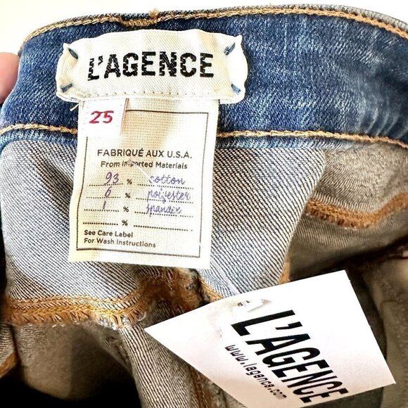 NWT L'AGENCE Marka Straight Jean in Monterey - Size 25 - Picture 3 of 7